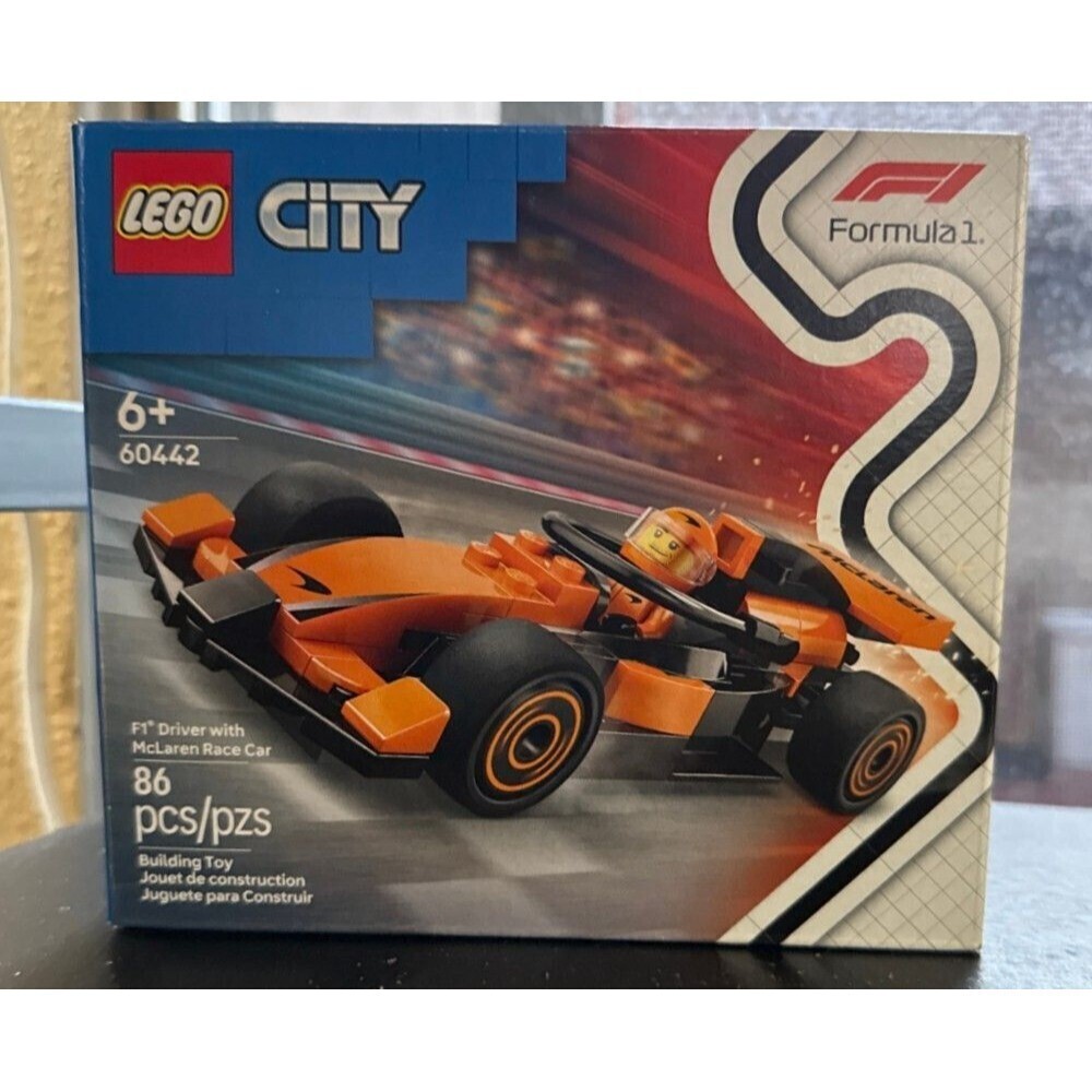 LEGO CITY: F1 Driver with Mclaren Race Car Model Playset (60442)